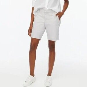 J. Crew Broken-In Chino City Fit Classic Twill Bermuda Shorts 9” Size 4 White
